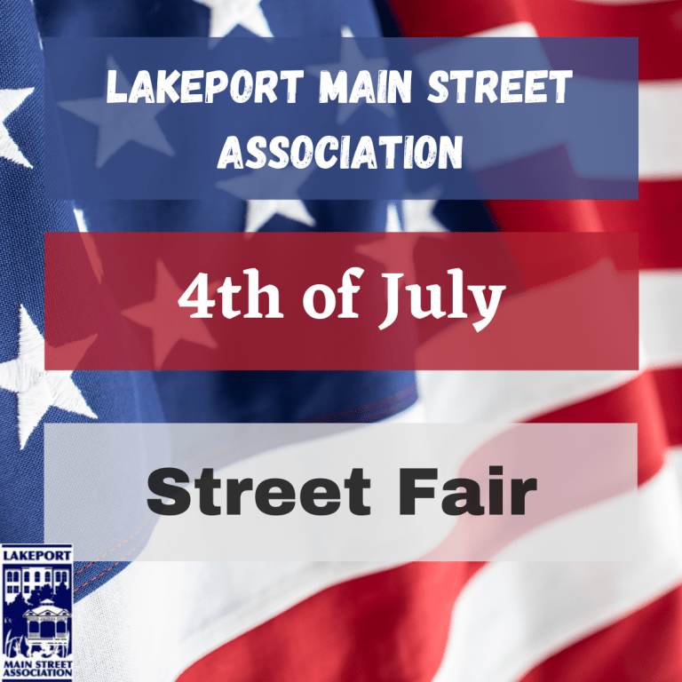 4th of July Street Fair in Lakeport Lake County