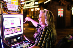 Slot machine gaming at Twin Pine Casino