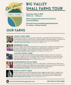 Poster for Big Valley Small Farms Tour