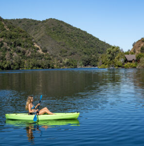 Kayaking on the Blue Lakes