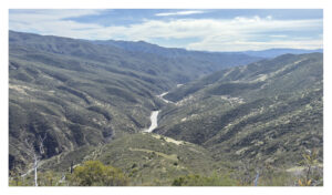 View of Cache Creek in Lake County CA