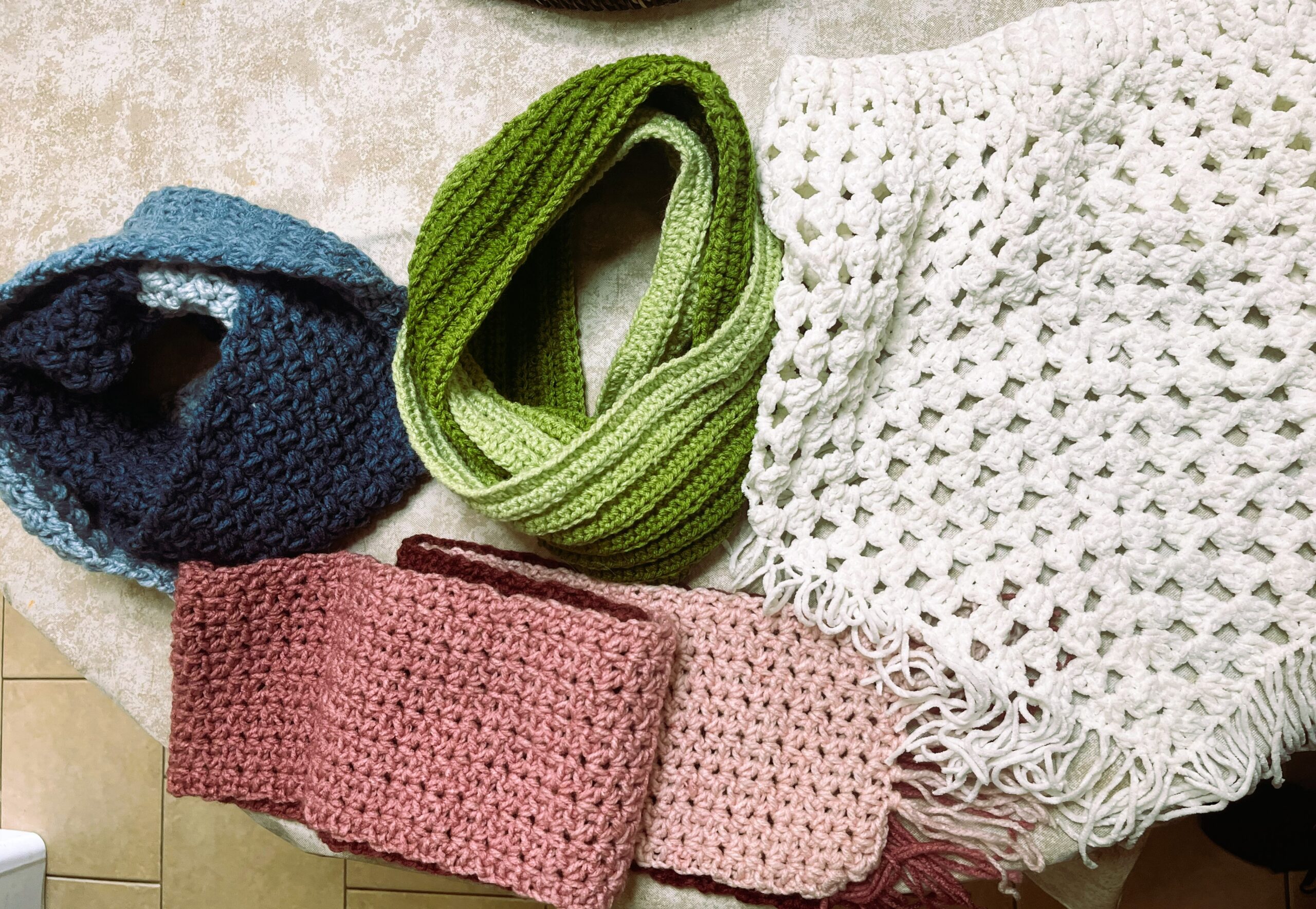 knitted scarves