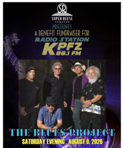KPFZ flyer with the blues project band pictured
